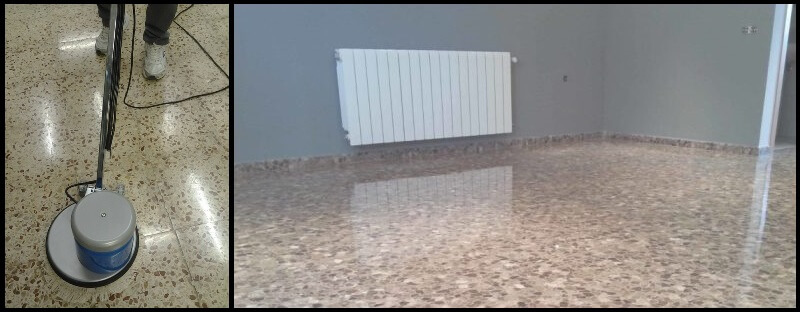 Pulir suelo terrazo de forma casera