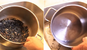 Cómo limpiar ollas quemadas