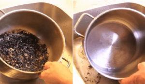 Cómo limpiar quemado de olla
